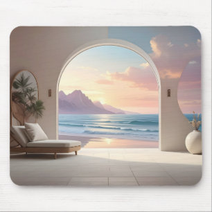Alfombrilla De Ratón Habitación de lujo con vista al océano