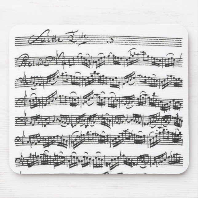 Alfombrilla De Ratón Habitación del violoncelo de Bach (Frente)