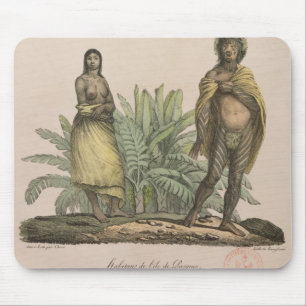 Alfombrilla De Ratón Habitantes de la isla de pascua
