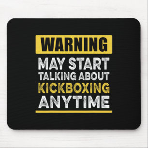 Alfombrilla De Ratón Hablando de Kickboxing en Cualquier Momento Divert