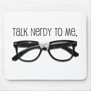 Alfombrilla De Ratón Hablar Nerdy Conmigo
