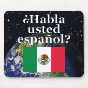 Alfombrilla De Ratón ¿Hablas español? Bandera y Tierra