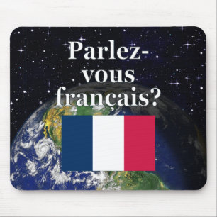 Alfombrilla De Ratón ¿Hablas francés? Bandera y Tierra