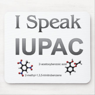 Alfombrilla De Ratón Hablo nomenclatura de la química de IUPAC