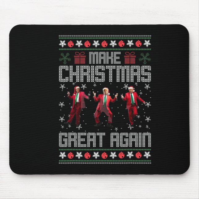 Alfombrilla De Ratón Hacer grandes Navidades de nuevo divertido baile d (Frente)
