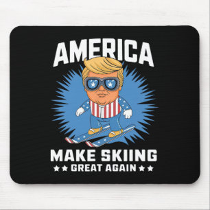 Alfombrilla De Ratón Hacer que el esquí vuelva a ser grande - Divertido