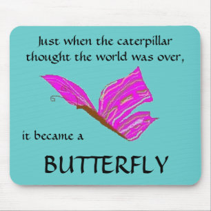 Alfombrilla De Ratón Haciendo una mariposa - mousepad