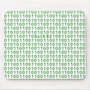 Alfombrilla De Ratón HACKED Binary Code Computer Talk