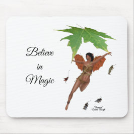 Alfombrilla De Ratón Hada Cuta Con Alas Marrones Almohadilla De Ratón