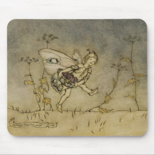Alfombrilla De Ratón Hada de Arturo Rackham el  , ilustracion 'de un