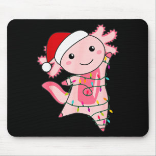 Alfombrilla De Ratón Hada de Navidad Axolotl Luz de Navidad Axolotl 