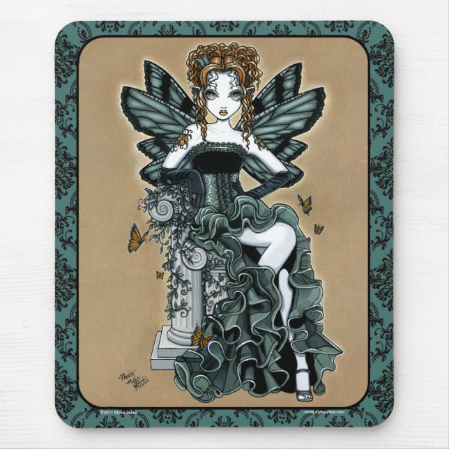 Alfombrilla De Ratón Hada gótica Mousepad de la mariposa de las (Frente)