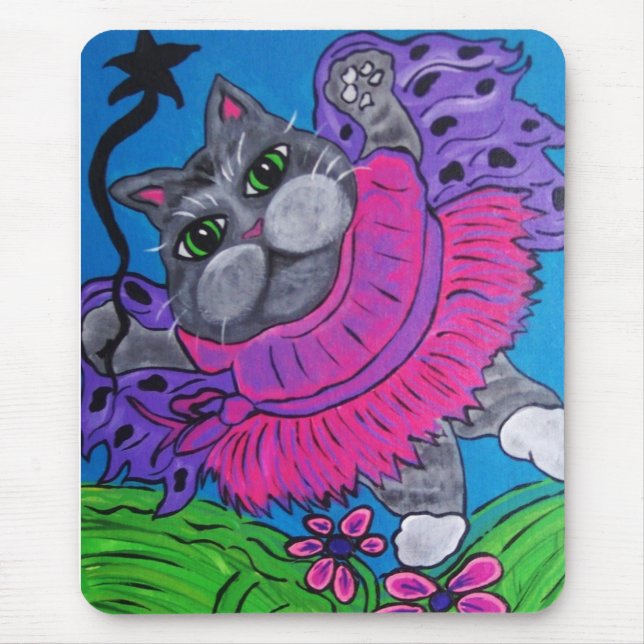 Alfombrilla De Ratón Hada Mousepad del gato (Frente)