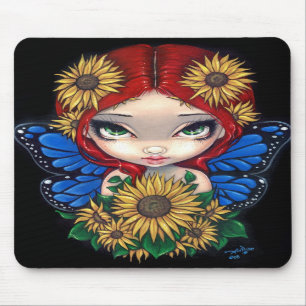 Alfombrilla De Ratón "Hada" Mousepad del girasol