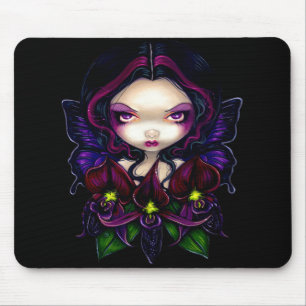 Alfombrilla De Ratón "Hada negra" Mousepad de la orquídea