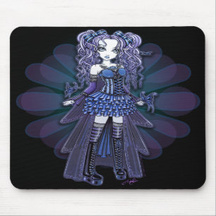Alfombrilla De Ratón Hada púrpura Mousepad de la mariposa del tatuaje