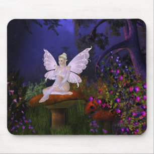 Alfombrilla De Ratón Hadas en hongos Diseño 3 - Fantasía Mousepad