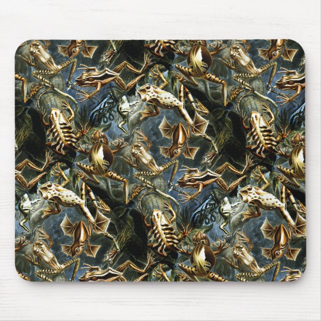 Alfombrilla De Ratón Haeckel Vintage Amphibians (Frente)