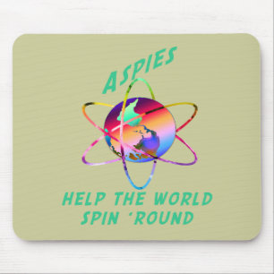 Alfombrilla De Ratón Haga girar el mundo Mousepad