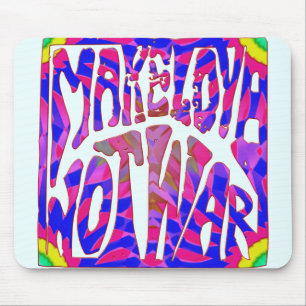 Alfombrilla De Ratón Haga la guerra Mousepad del amor no