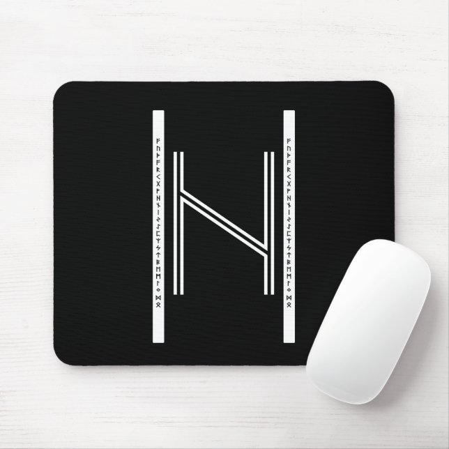 Alfombrilla De Ratón Hagalaz BW Mouse Pad (Con ratón)