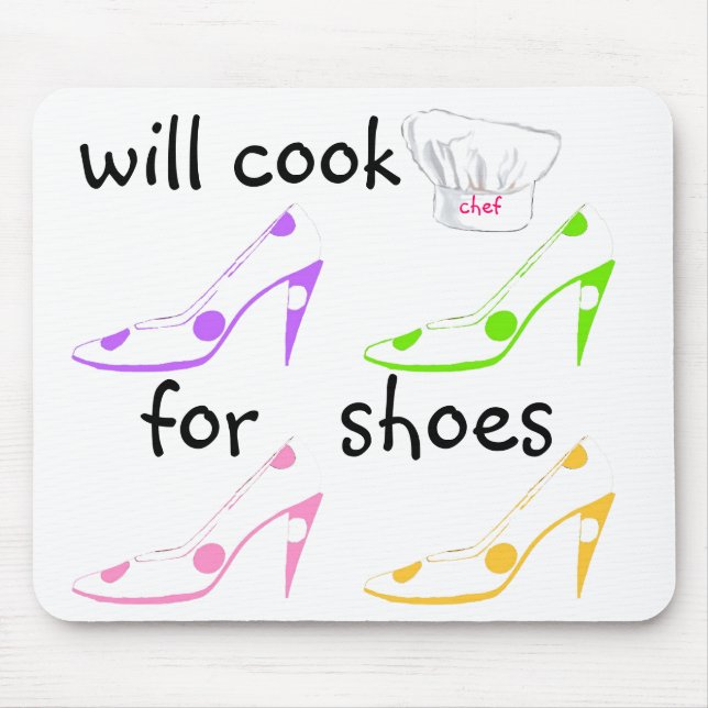 Alfombrilla De Ratón Hágalo - Cocine con humor para zapatos (Frente)