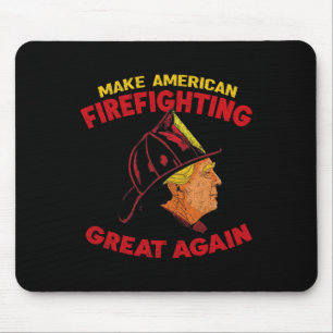 Alfombrilla De Ratón Hagamos que los Bomberos Americanos Sean Geniales
