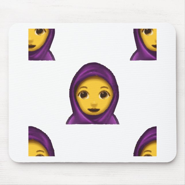 Alfombrilla De Ratón hajib de emoji (Frente)