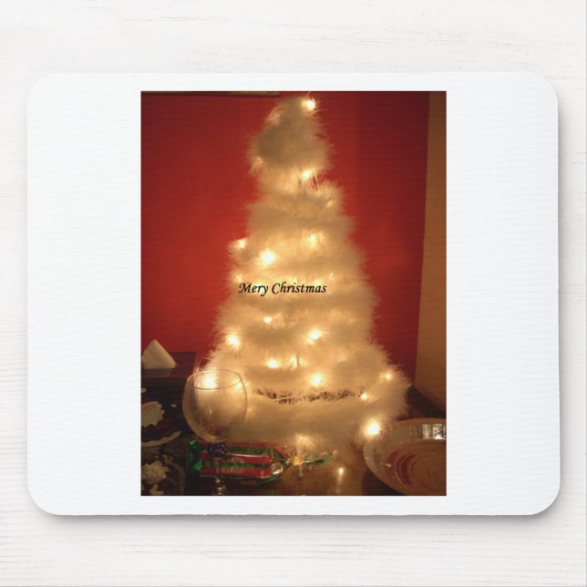 Alfombrilla De Ratón Hakuna Matata Feliz Navidad blanco (Frente)