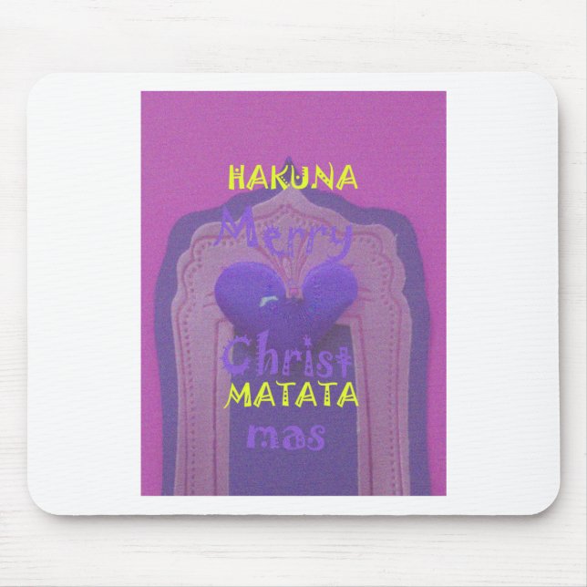 Alfombrilla De Ratón Hakuna Matata Merry Christmas Love Design.jpg (Frente)