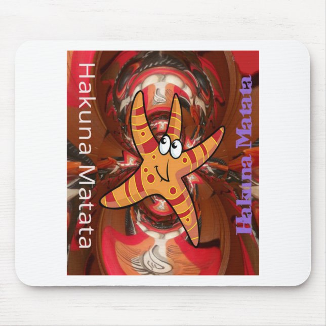 Alfombrilla De Ratón Hakuna Matata Starfish Design (Frente)