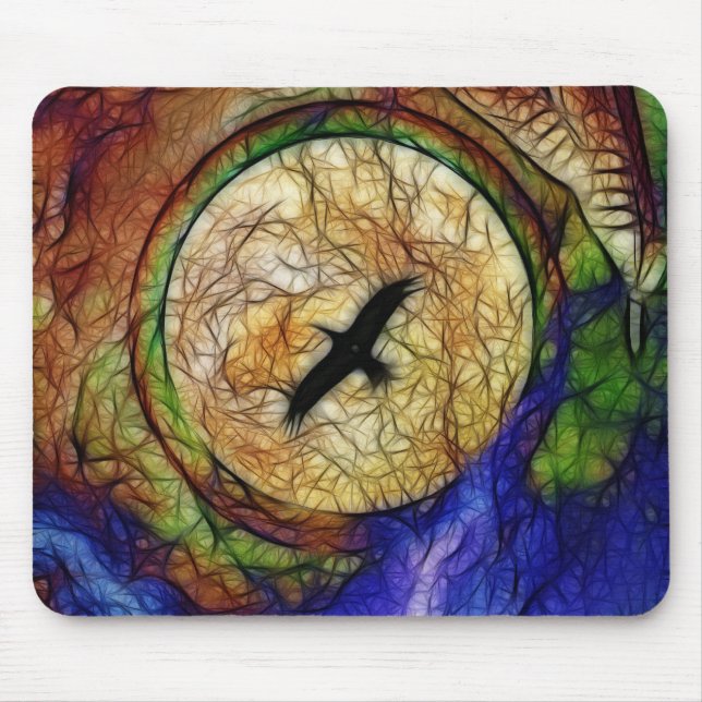 Alfombrilla De Ratón Halcón del cuervo (Frente)