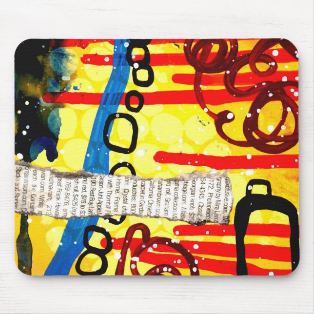 Alfombrilla De Ratón Hallie Engel Mousepad urbano amarillo (Frente)