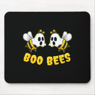 Alfombrilla De Ratón Halloween Boo Abejas en pareja Diversión