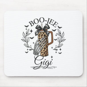 Alfombrilla De Ratón Halloween Boo Jee Gigi Hand Skeleton Funny Spooky