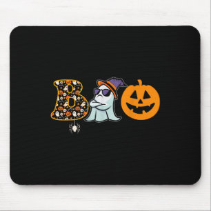 Alfombrilla De Ratón Halloween Boo Set Para Mujeres Famosas Calabaza Fa