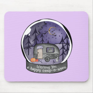 Alfombrilla De Ratón Halloween Camper in a Snowball