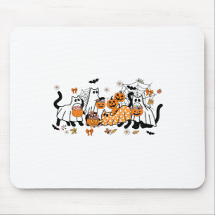 Alfombrilla De Ratón Halloween Cats Negros Cuidados Voceros Voceros Hom