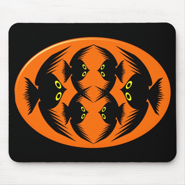 Alfombrilla De Ratón Halloween Crows Mousepad (Frente)