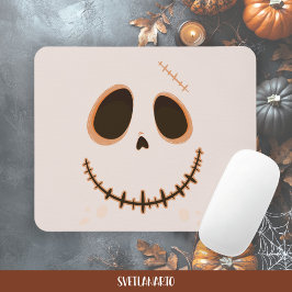 Alfombrilla De Ratón Halloween Cute Stitched Skull Mousepad