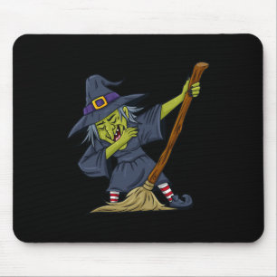 Alfombrilla De Ratón Halloween Dabbing Witch Fun Boys Chicas Kids Dab