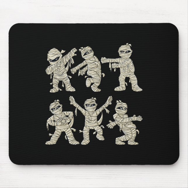 Alfombrilla De Ratón Halloween Dancing Mummy Dance Challenge Niños Chic (Frente)