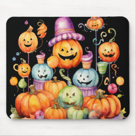 ALFOMBRILLA DE RATÓN HALLOWEEN DE COLORES BRILLANTES CANDY & PUMPKINS