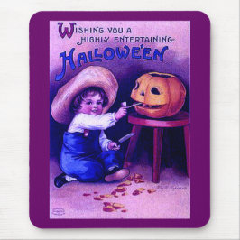 Alfombrilla De Ratón Halloween de entretenimiento vintage