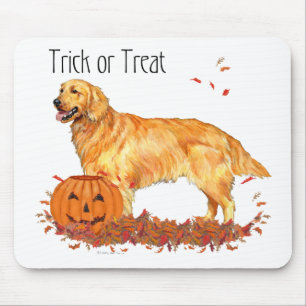 Alfombrilla De Ratón Halloween de Golden Retriever