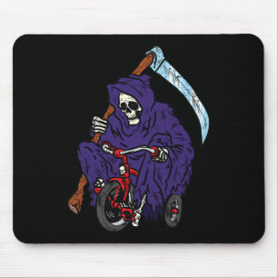 Alfombrilla De Ratón Halloween de Moda de Motociclismo Reaper