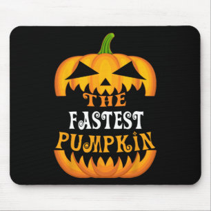 Alfombrilla De Ratón Halloween del grupo familiar de calabaza más rápid