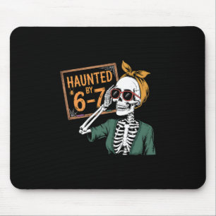 Alfombrilla De Ratón Halloween Embrujado Embrujado 67 Número 67 Seis Si