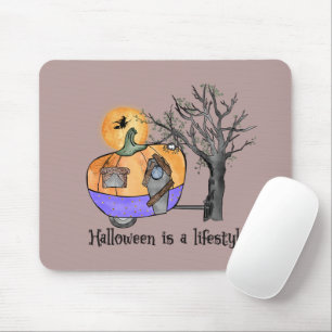 Alfombrilla De Ratón Halloween Es Un Estilo De Vida Camper Trailer