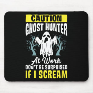 Alfombrilla De Ratón Halloween: Fantasma fantasma Hunti paranormal